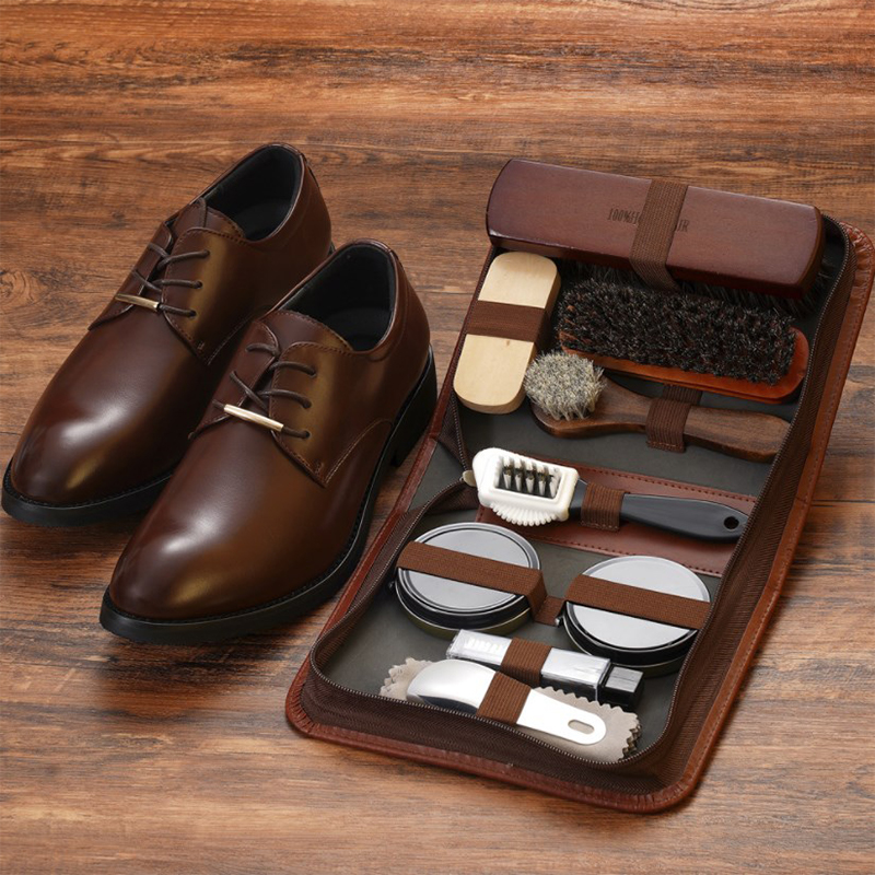 HorseHair Shoe Brush Set Leath - Leather Shoe Polish 评论和价格