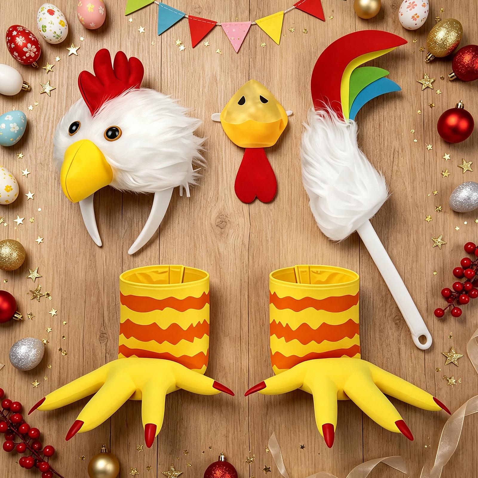 Rooster Chicken Costume Access - Shoe Brush 评论和价格