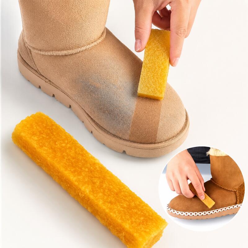 1Pc Suede & Faux Leather Shoe  - Shoe Cleaning Brush 评论和价格